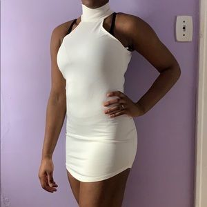 White mini dress